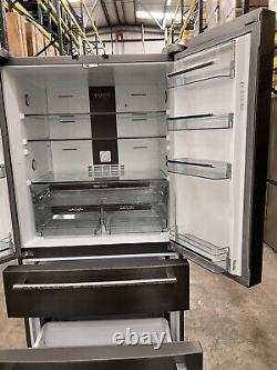 Maître de gamme RDXD21DI-C Réfrigérateur-congélateur américain autoportant en inox foncé F Note