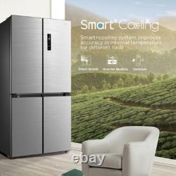 Midea MDRF632FIE46 Réfrigérateur Congélateur Américain Inox 83cm Sans Givre Classe E