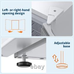Mini-réfrigérateur portable de 92 L avec 5 réglages de température, réfrigérateur vertical à porte unique