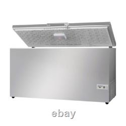 Nouveau congélateur coffre à porte solide en acier inoxydable Vestfrost de 1,5 m de large, prix conseillé 1078 £