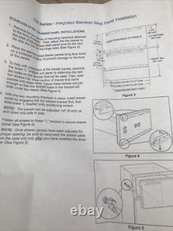 Panneau de porte en acier inoxydable Sub Zero série 700 réfrigérateur congélateur à tiroirs 36 70006794