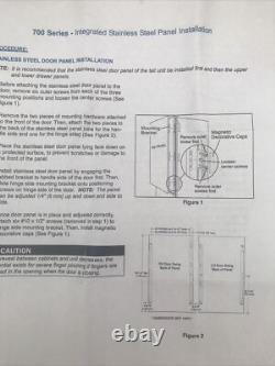 Panneau de porte en acier inoxydable Sub Zero série 700 réfrigérateur congélateur à tiroirs 36 70006794