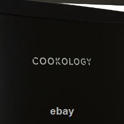 Réfrigérateur 88L sous plan de travail 47cm Autoportant Noir Cookology UCFR88BK