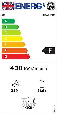 Réfrigérateur Congélateur Américain LG Autonome Acier ThinQ 635L GSLV70PZTF, Grade B