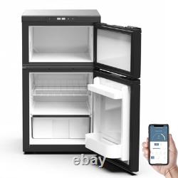 Réfrigérateur Congélateur Compresseur 80L Réfrigérateur à Double Porte 12V APP Camping-Car Autocaravane