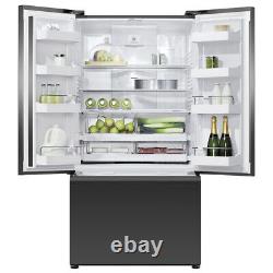 Réfrigérateur Congélateur Fisher & Paykel Rf540azub5 Style Américain Avec Glace Verre Noir