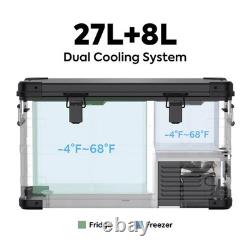 Réfrigérateur/Congélateur ICECO 35L Double Zone NOIR GERMAN SECOP Intégré