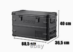 Réfrigérateur/Congélateur ICECO 35L Double Zone NOIR GERMAN SECOP Intégré