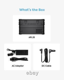 Réfrigérateur/Congélateur ICECO 35L Double Zone NOIR GERMAN SECOP Intégré