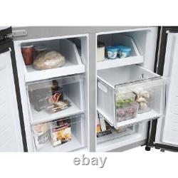 Réfrigérateur Congélateur Multi-portes Haier HCR3818ENMM Total No Frost de 83,3 cm en Inox