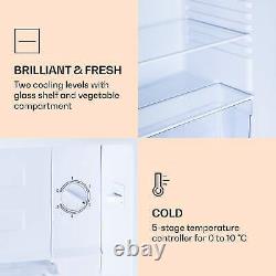 Réfrigérateur-Congélateur Réfrigérateur Compact Autoportant à Design Forestier Porte 88 L