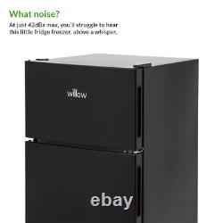 Réfrigérateur Congélateur Sous Comptoir 86L Noir avec 4 Étoiles de Congélation Willow WB50UCFF