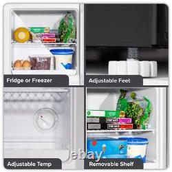 Réfrigérateur/Freezer de Table Mini Baridi, 31L, Évaluation 4 Étoiles, Porte Réversible Noire