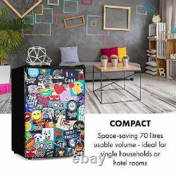 Réfrigérateur Réfrigérateur Compact Free Standing Home Sticker Design Porte 72 L