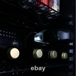 Réfrigérateur à boissons encastrable 118L Cave à bière / vin avec porte en verre SIA DC1BL