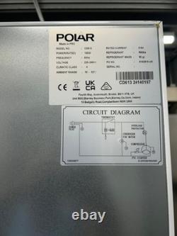 Réfrigérateur à porte pleine à poser Polar CD613 600 L avec 1 compartiment congélateur et porte simple pleine