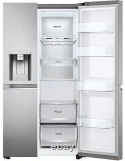 Réfrigérateur américain LG GSJV90PZAE Door-in-DoorT 91cm sans givre avec congélateur métallique