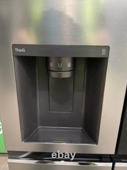 Réfrigérateur américain LG avec congélateur, raccordé à l’eau, WiFi, No Frost, 635 L, E, GSGV80PYLL #LF119309