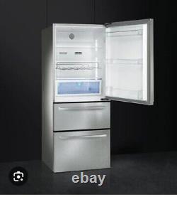 Réfrigérateur américain Smeg FT41BXE à 3 portes, classe énergétique A+, largeur de 80cm