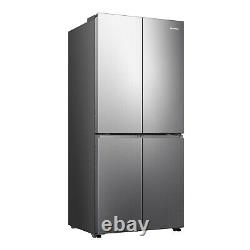 Réfrigérateur américain à quatre portes Hisense PureFlat 483L en acier inoxydable RQ5P470SAID