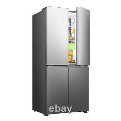 Réfrigérateur américain à quatre portes Hisense PureFlat 483L en acier inoxydable RQ5P470SAID