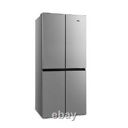 Réfrigérateur américain à quatre portes Hisense de 409 litres avec congélateur en acier inoxydable RQ563N4SI2