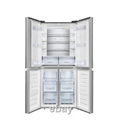 Réfrigérateur américain à quatre portes Hisense de 409 litres avec congélateur en acier inoxydable RQ563N4SI2