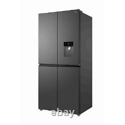 Réfrigérateur américain à quatre portes TCL de 466 litres avec distributeur d'eau RP466CSE1UK