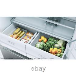 Réfrigérateur américain à quatre portes TCL de 466 litres avec distributeur d'eau RP466CSE1UK
