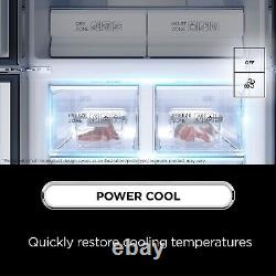 Réfrigérateur américain à quatre portes TCL de 466 litres avec distributeur d'eau RP466CSE1UK