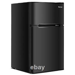 Réfrigérateur compact de 90L à double porte, refroidisseur, réfrigérateur autonome, congélateur pour la maison.