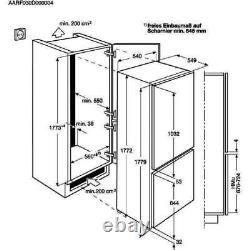 Réfrigérateur congélateur AEG SCB718F3LS entièrement intégré 50/50 Low Frost GRADE A