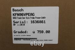 Réfrigérateur-congélateur BOSCH de style porte française KFN96VPEAG - 2x NoFrost 479331