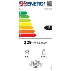 Réfrigérateur congélateur Bosch Série 2 255 Litres 50/50 Autonome Noir KGN27NBEAG