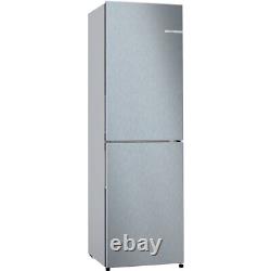 Réfrigérateur-congélateur Bosch Series 2 KGN27NLEAG argenté, sans givre, 50/50, en pose libre.