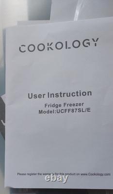 Réfrigérateur-congélateur Cookology Argent UCFF87SL 48cm Autonome Sous comptoir 2 Portes
