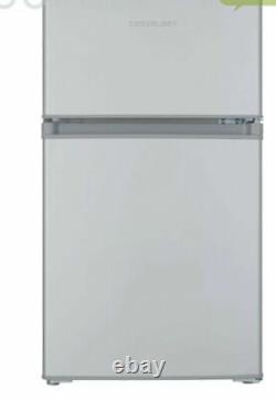 Réfrigérateur-congélateur Cookology Silver UCFF87SL 47cm à poser librement sous le plan de travail avec 2 portes