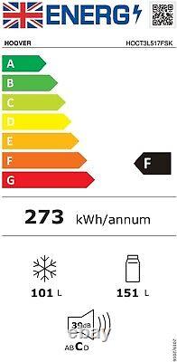 Réfrigérateur-congélateur Hoover HOCT3L517FSK 50/50 Argent Classe énergétique F