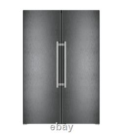 Réfrigérateur-congélateur Liebherr XRFbs5295 côte à côte en acier noir BioFresh et NoFrost