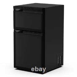 Réfrigérateur-congélateur RV Compresseur 80L Double Porte 12/24V Fourgon Aménagé Camping-Car GEARZAAR