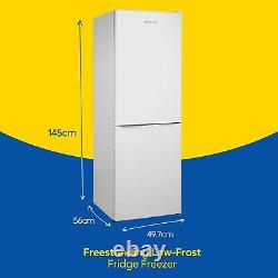 Réfrigérateur-congélateur Russell Hobbs 174L Blanc Low Frost Pose libre RH145FF501E1W