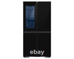 Réfrigérateur congélateur Samsung RF65DB970E22 Black Bespoke de style français avec porte transparente