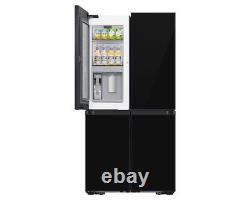 Réfrigérateur congélateur Samsung RF65DB970E22 Black Bespoke de style français avec porte transparente