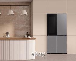 Réfrigérateur congélateur Samsung RF65DB970E22 Black Bespoke de style français avec porte transparente