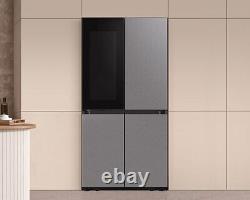 Réfrigérateur congélateur Samsung RF65DB970E22 Black Bespoke de style français avec porte transparente
