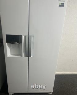 Réfrigérateur-congélateur Samsung blanc américain à portes doubles