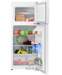 Réfrigérateur-congélateur Smad autoportant 121L à refroidissement rapide, réfrigérateur à 2 portes blanc