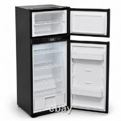 Réfrigérateur-congélateur à compresseur 140 L 12 V 240 V à double porte pour campervan, caravane, camping-car