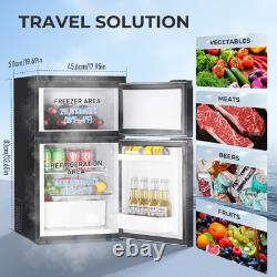 Réfrigérateur-congélateur à compresseur 80L BT GEARZAAR UK Noir pour camping-car à double porte