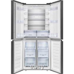 Réfrigérateur congélateur à portes croisées Hisense RQ563N4SF2 454L avec ventilation multi-air, noir